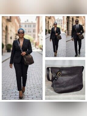 Le Donne Leather Messenger Bag UNISEX
